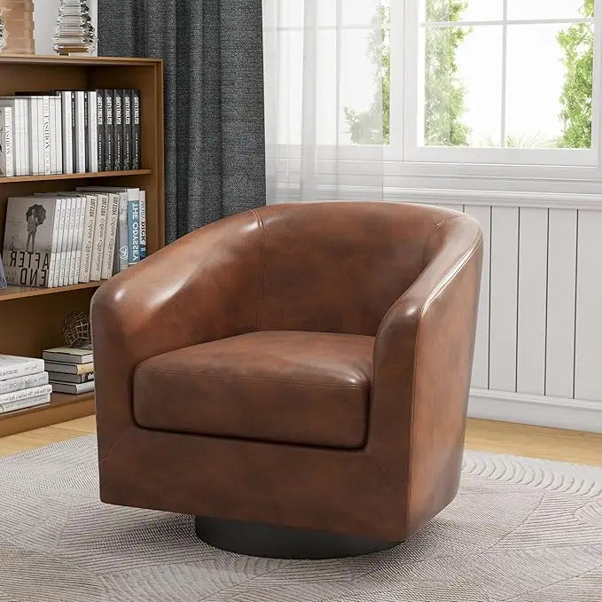 VINCENT Swivel Barrel Accent Chairs Set of 2 – Modern Armchair - 28.79" W