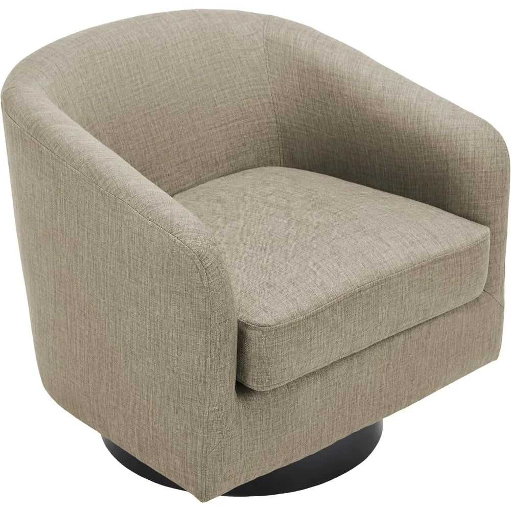 VINCENT Swivel Barrel Accent Chairs Set of 2 – Modern Armchair - 28.79" W