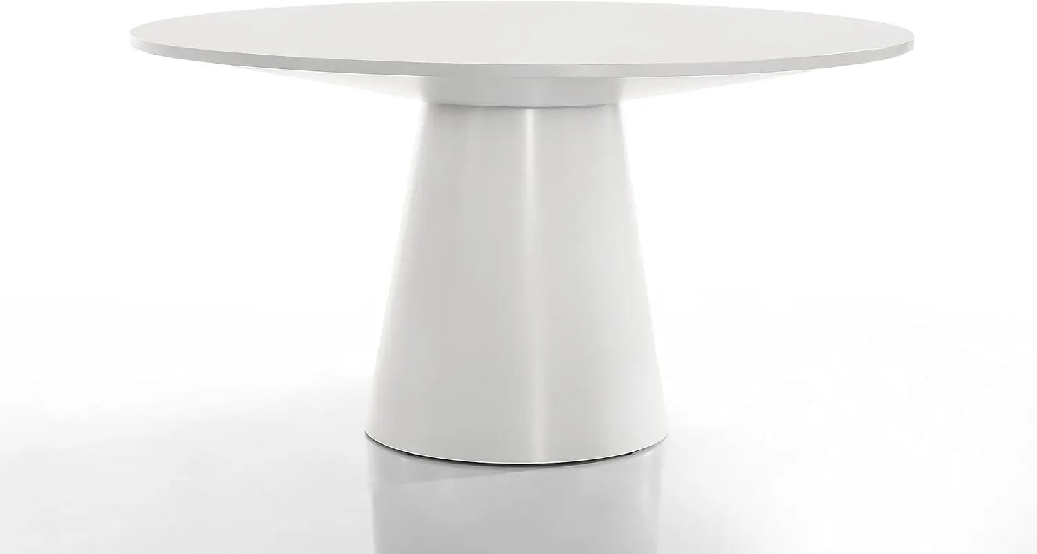 VICTORIA Minimalist Modern Round Dining Table – 59"W