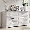 SHILOH Wide Wood Dresser with Large Drawers & Bar Handles – Modern Storage Chest