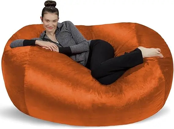 CARMEN LoungaNest XL Plush Bean Bag Lounger – Memory Foam Sofa Style | 72'' W
