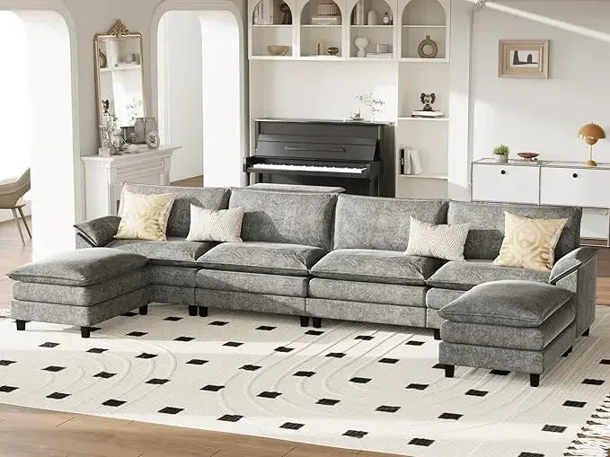 PIPER Minimalist Modern Modular U-Shaped Sectional Sofa – 79.53'' W
