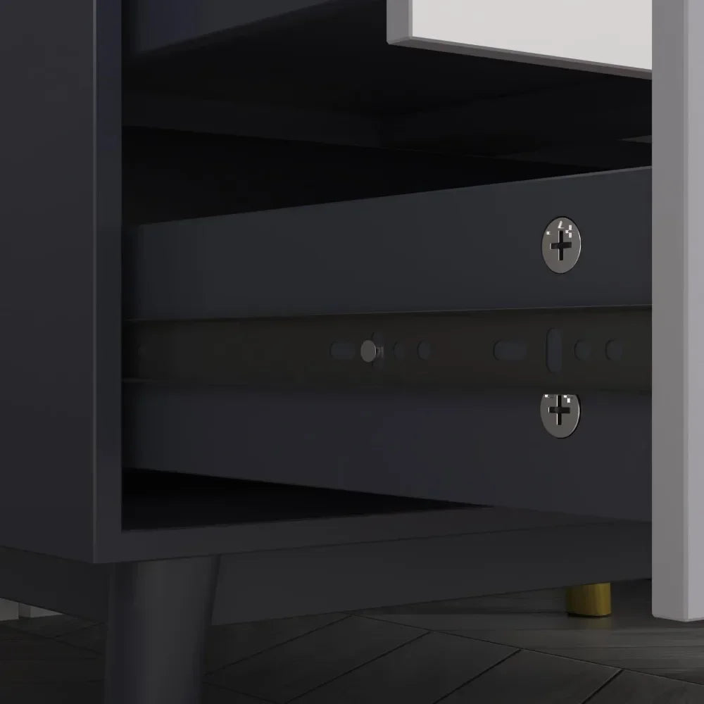 SABRINA Modern Wooden Wardrobe Armoire – Bedroom Clothing Organizer with Drawers & Hanging Rod
