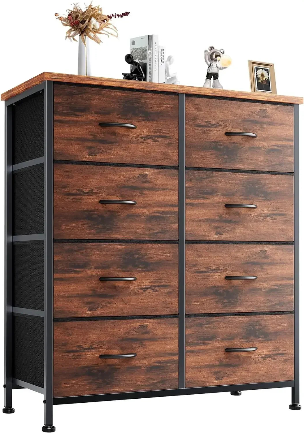 STEVIE Modern Fabric 9-Drawer Dresser - Storage Tower Organizer for Bedroom & Closet - 39" Wide