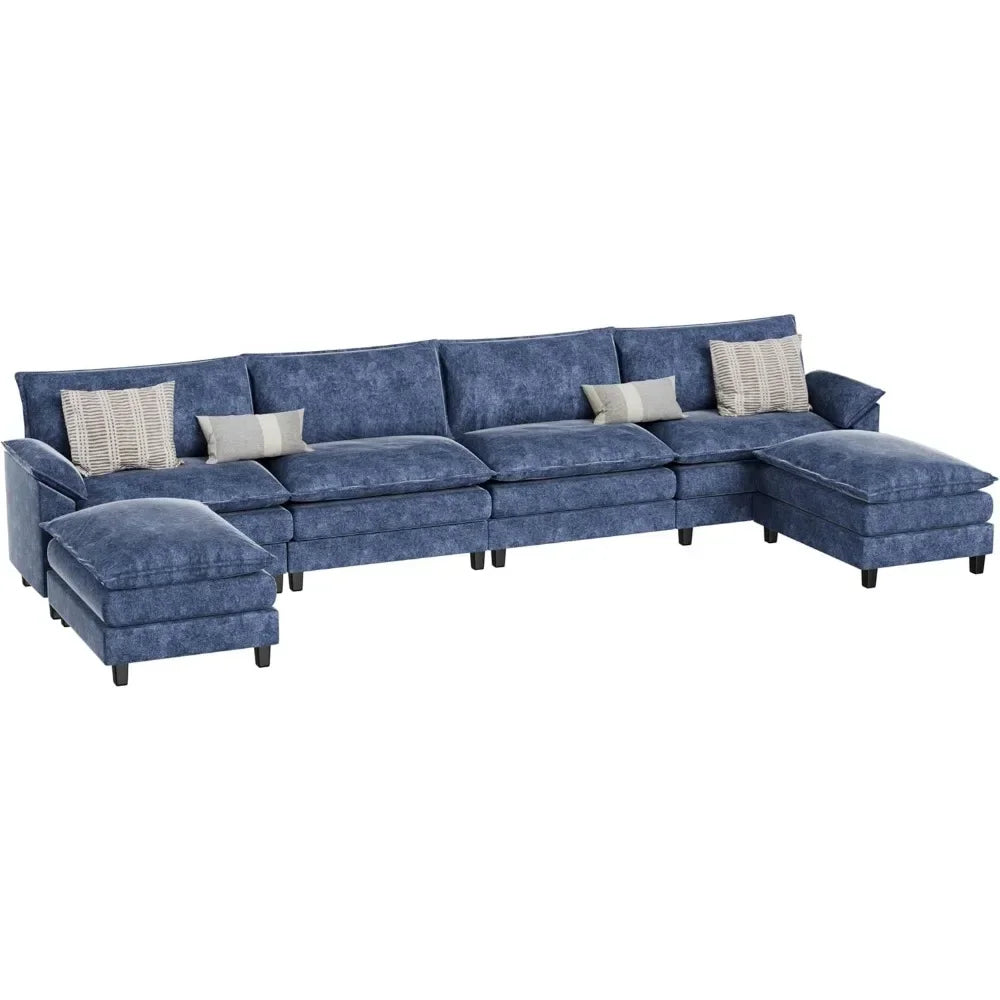 PIPER Minimalist Modern Modular U-Shaped Sectional Sofa – 79.53'' W