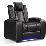JOCELYN PU Reclining Sofa with Powered Headrest – 40" W