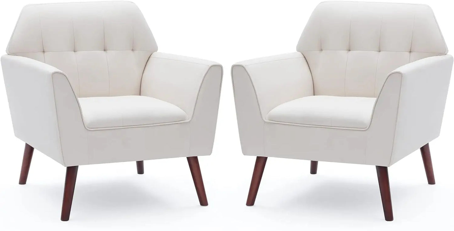 PAISLEY Jovie Mid-Century Tufted Accent Chair -30.3"W