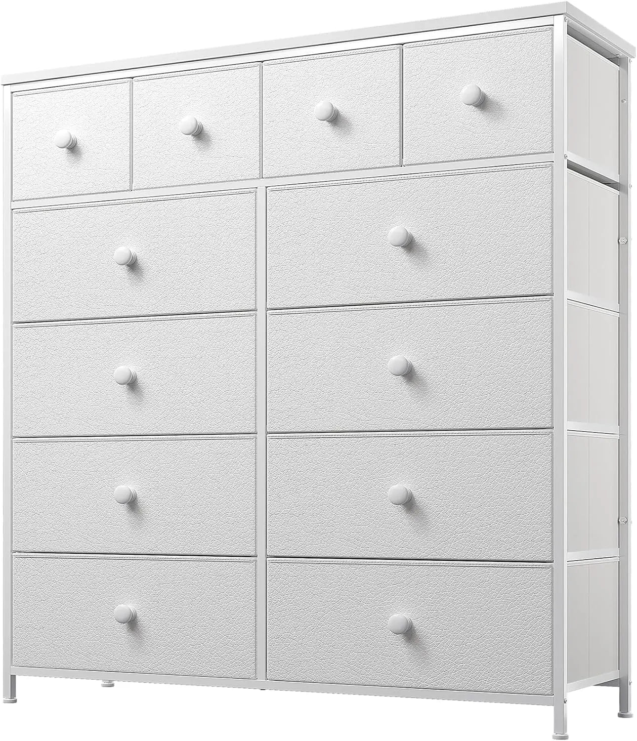 DIANA Minimalist Fabric 12-Drawer Dresser - Modern Storage Chest - 41" Wide