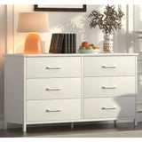 ARIEL Modern Minimalist 6-Drawer Dresser – Wide Storage Chest – 47.2''