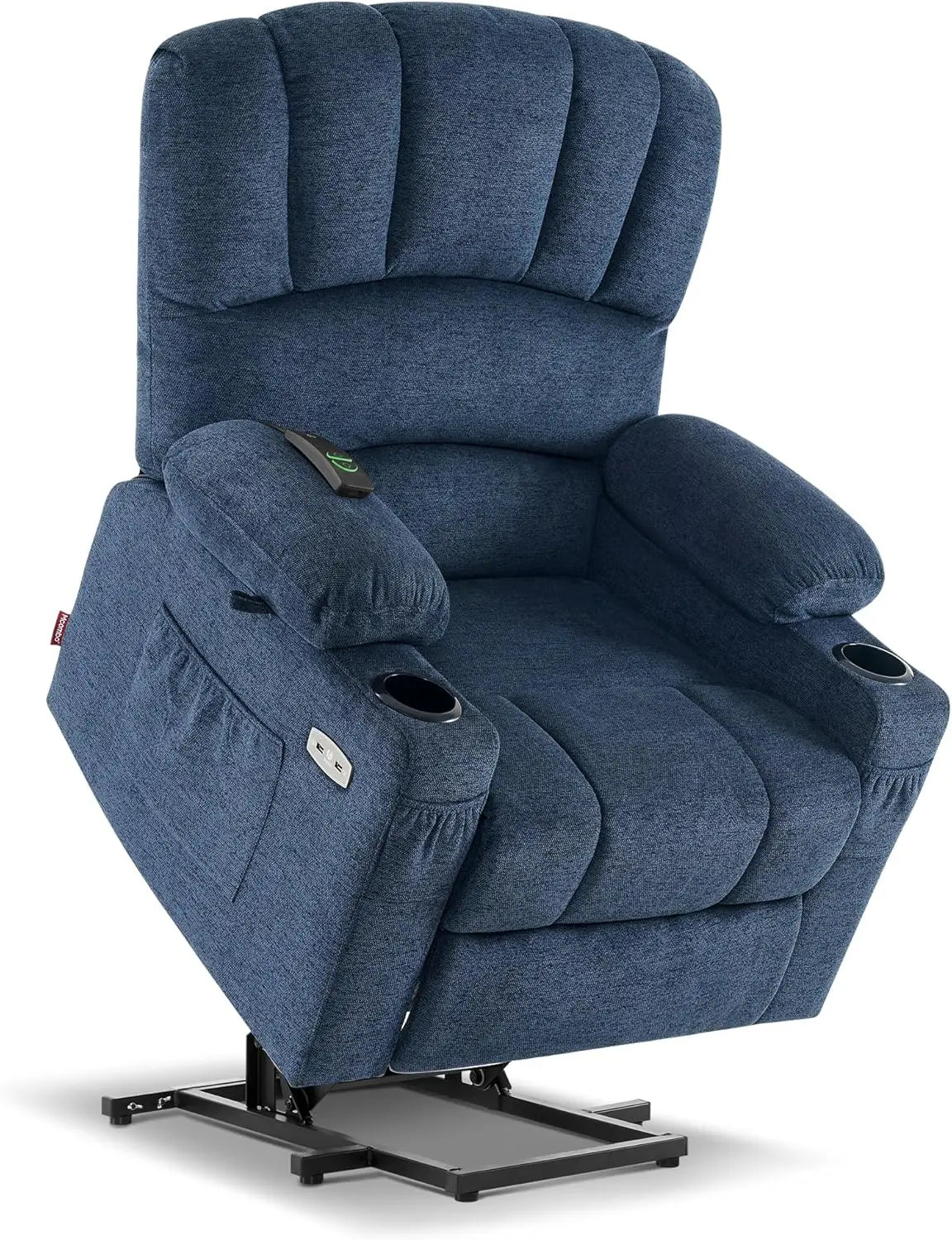MELANIE Large Power Lift Recliner Chair Sofa with Massage and Heat for Big – 41.7" W