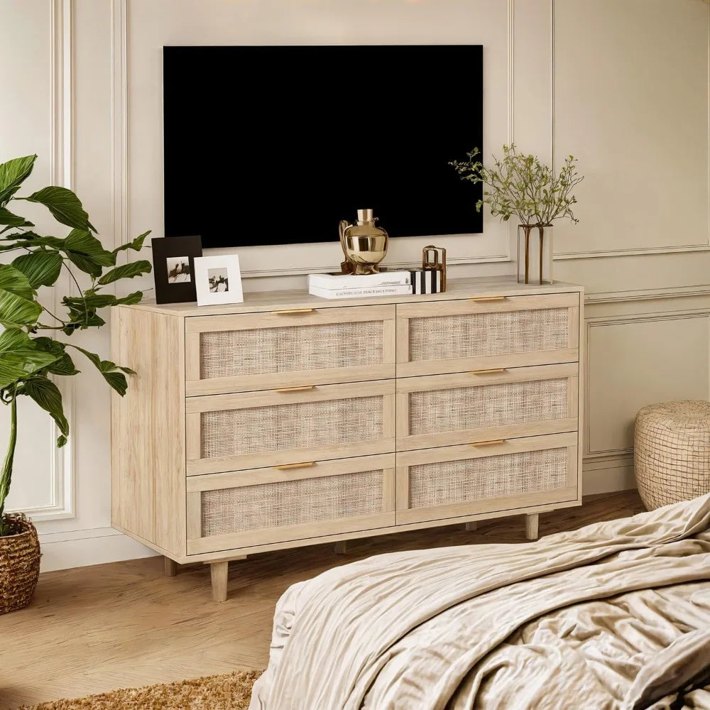 SELENA Modern Farmhouse Chest of Drawers – 43" Wide