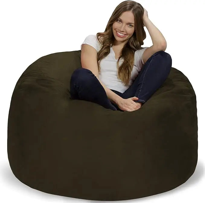 ELORA ChillZen 4FT Microfiber Bean Bag Chair – Memory Foam Lounge Seat | 48'' W