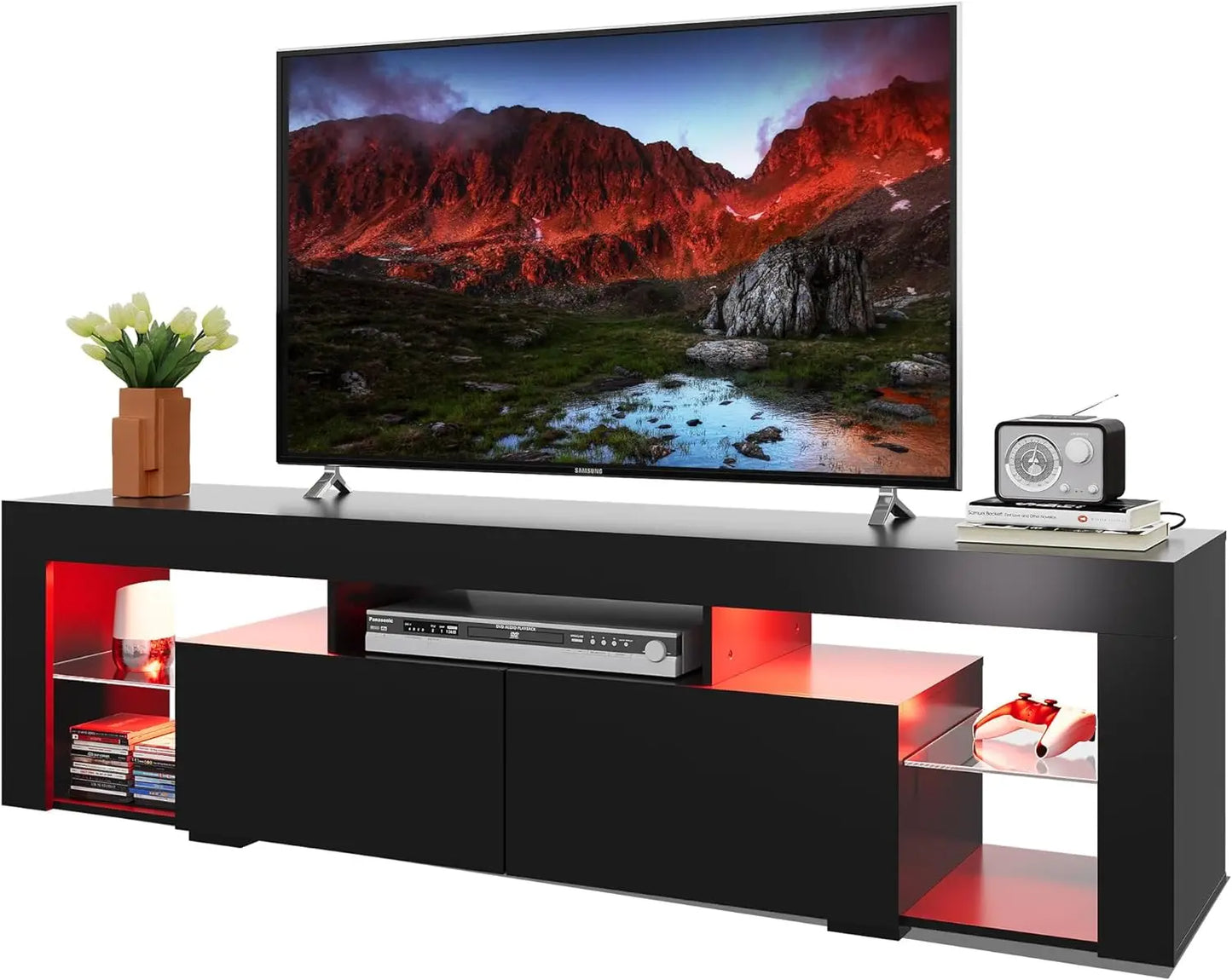 STELLA LED Entertainment Center TV Stand – 70" W