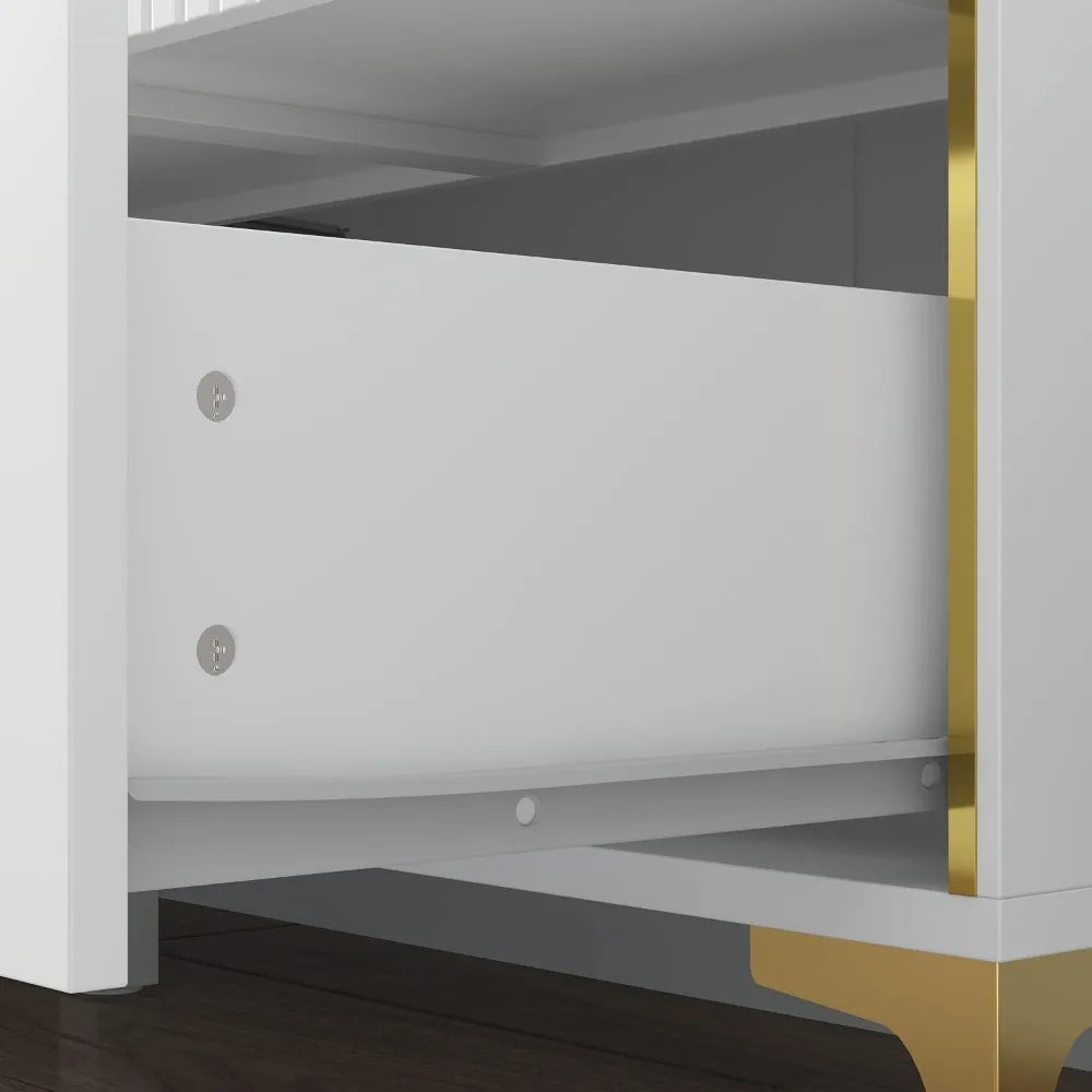 NOA Modern Geometric High Gloss 6-Drawer Dresser - 63"W