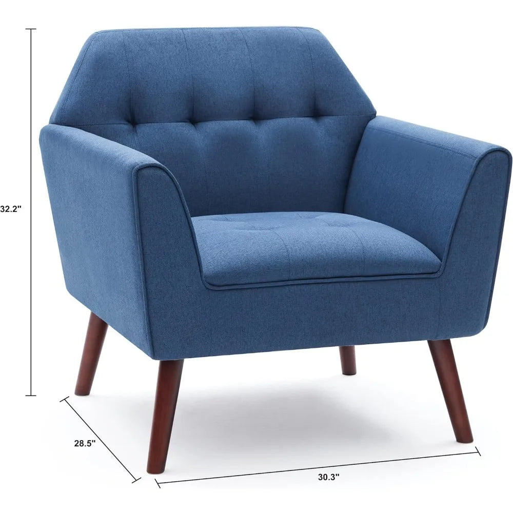 PAISLEY Jovie Mid-Century Tufted Accent Chair -30.3"W
