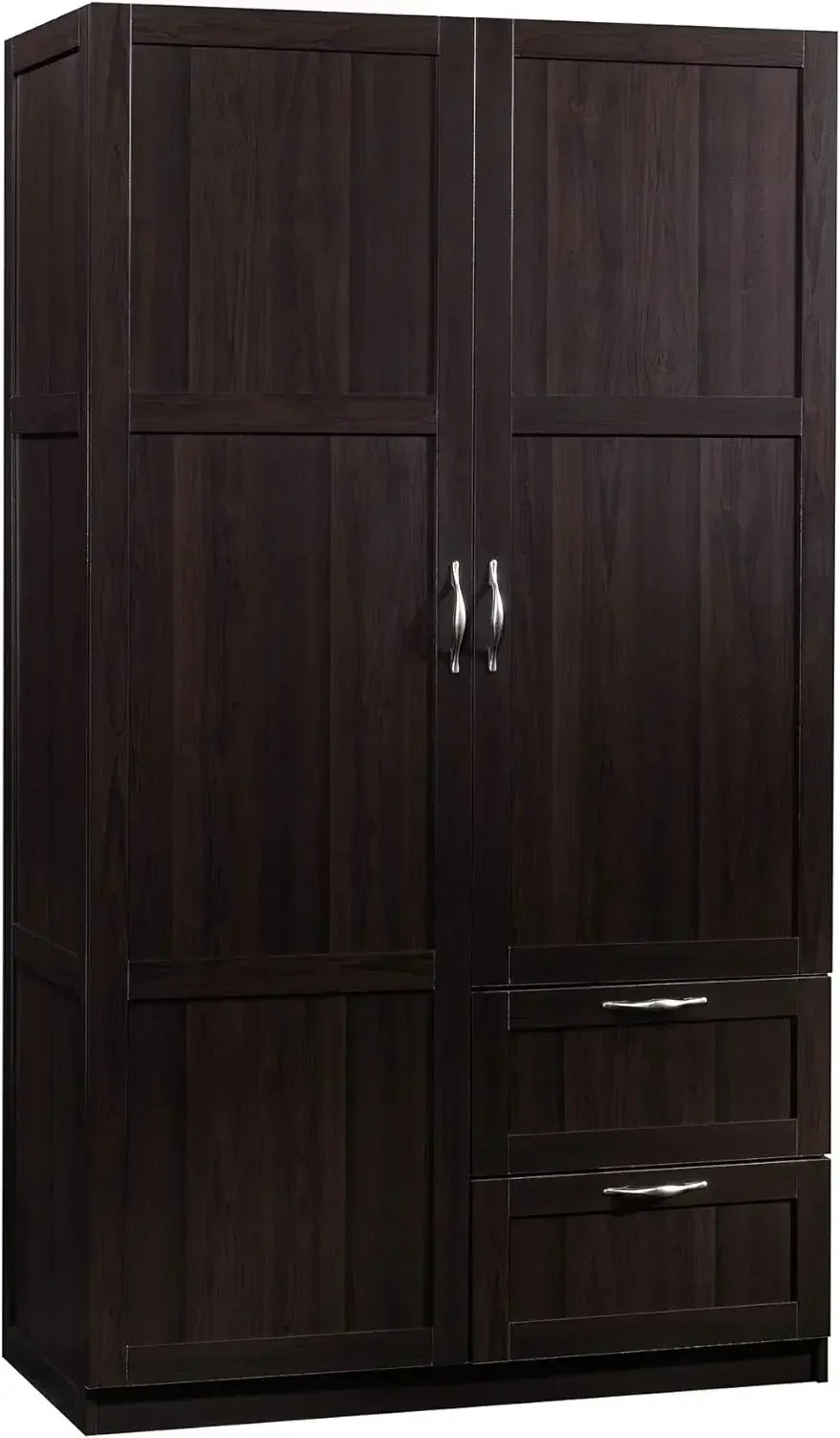 ROSIE Cinnamon Cherry Wooden Wardrobe Cabinet with Drawers – 40'' W