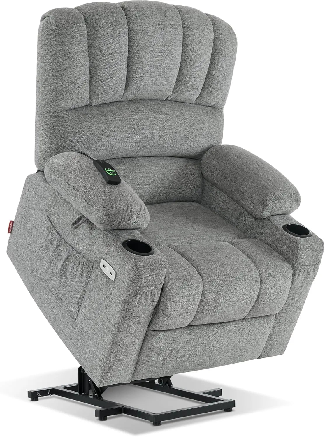 MELANIE Large Power Lift Recliner Chair Sofa with Massage and Heat for Big – 41.7" W