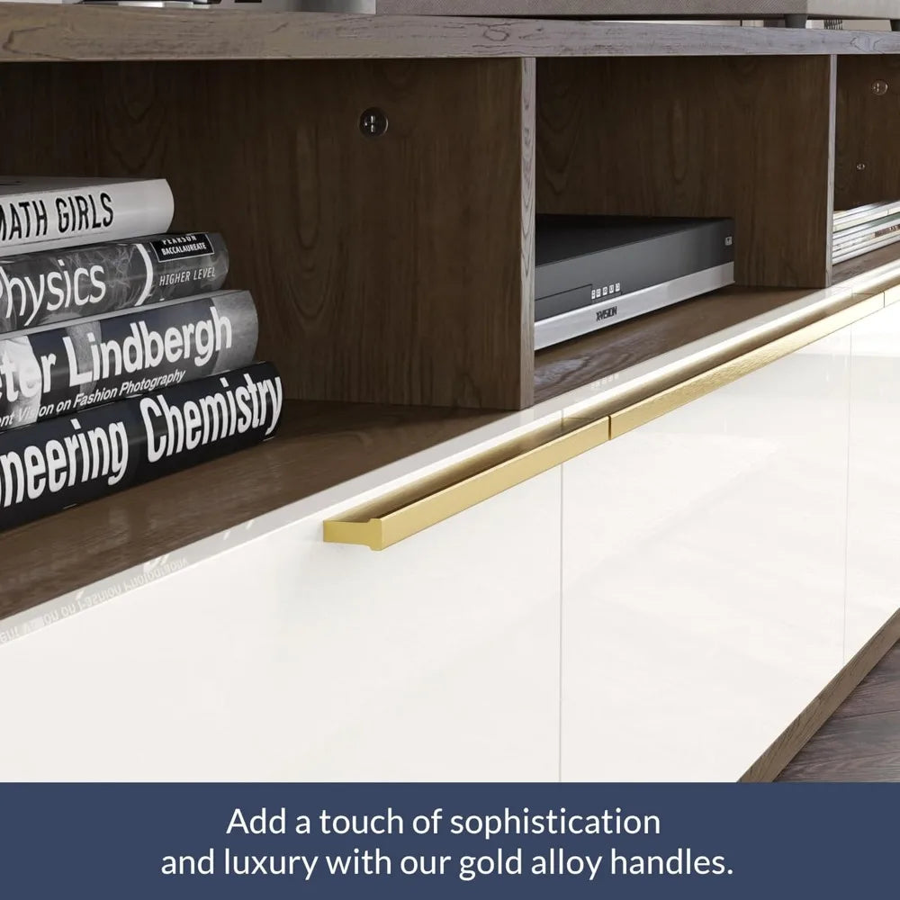 JORDAN Modern Home Entertainment Center, Media Console Table - 70" W
