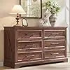 SHILOH Wide Wood Dresser with Large Drawers & Bar Handles – Modern Storage Chest
