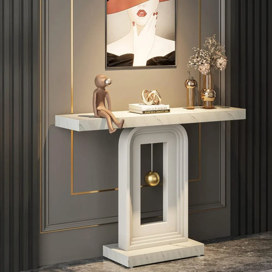 GIANNA Aureo Modern Console Table – 39.4"W