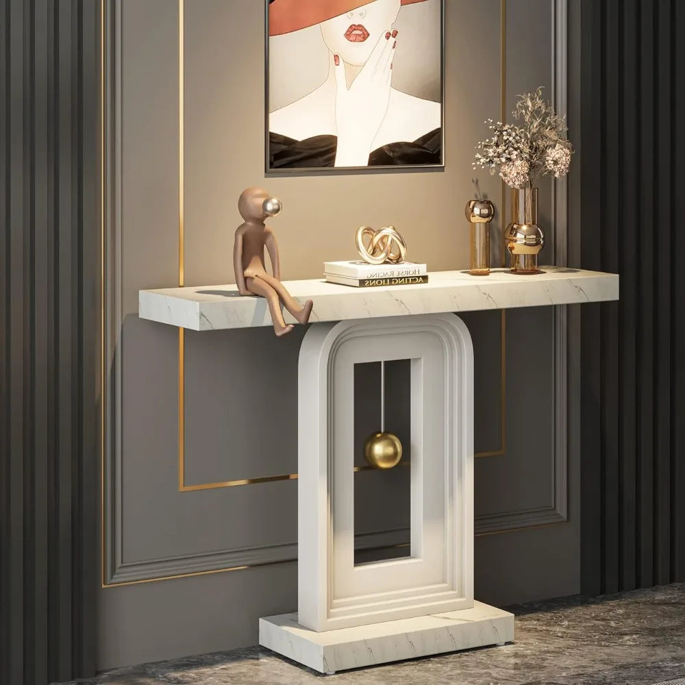 GIANNA Aureo Modern Console Table – 39.4"W