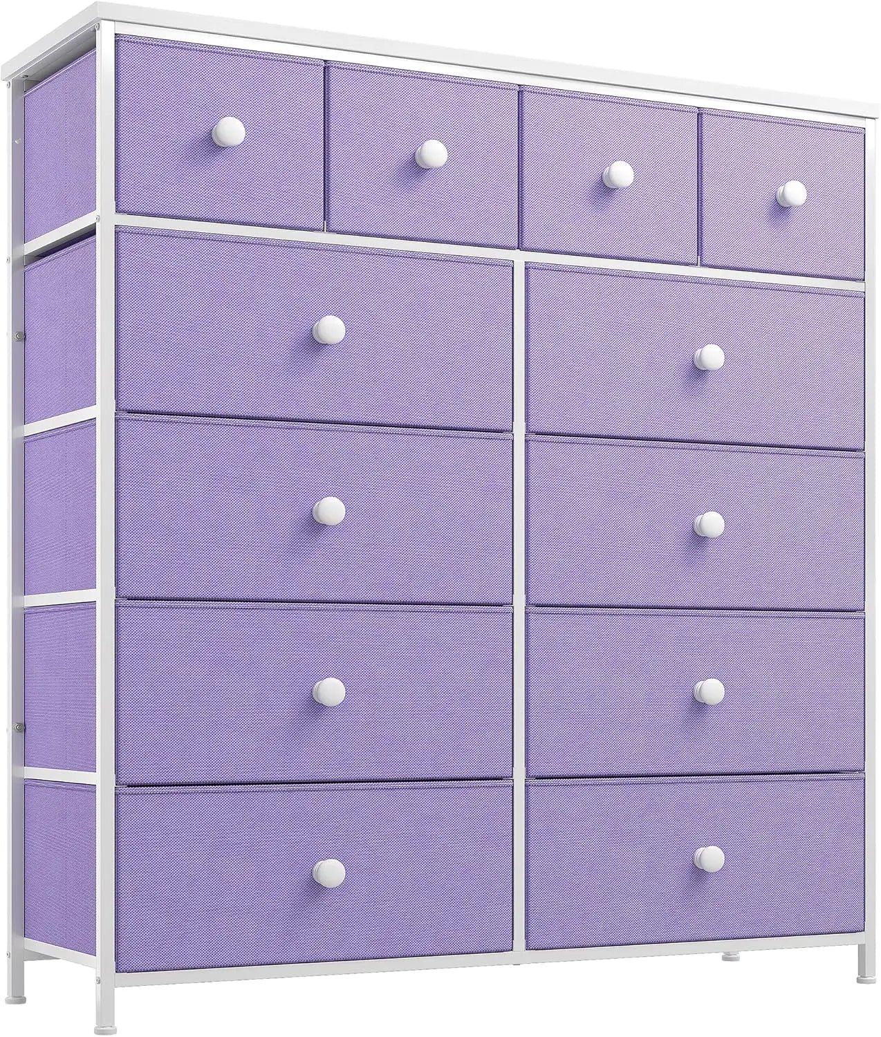 DIANA Minimalist Fabric 12-Drawer Dresser - Modern Storage Chest - 41" Wide