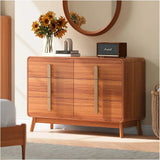 AITANA Mid-Century Modern 6-Drawer Dresser - Cherry Finish - 47.3" Wide