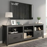 CONNOR Large Farmhouse TV Stand Modern Entertainment Center - 75" W
