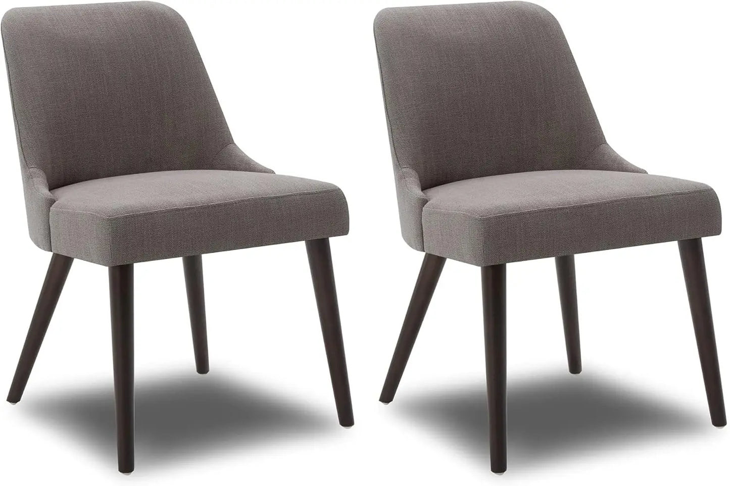 MILA Mid-Century Modern Dining Chairs Upholstered Fabric Accent Chair - 20.5" W