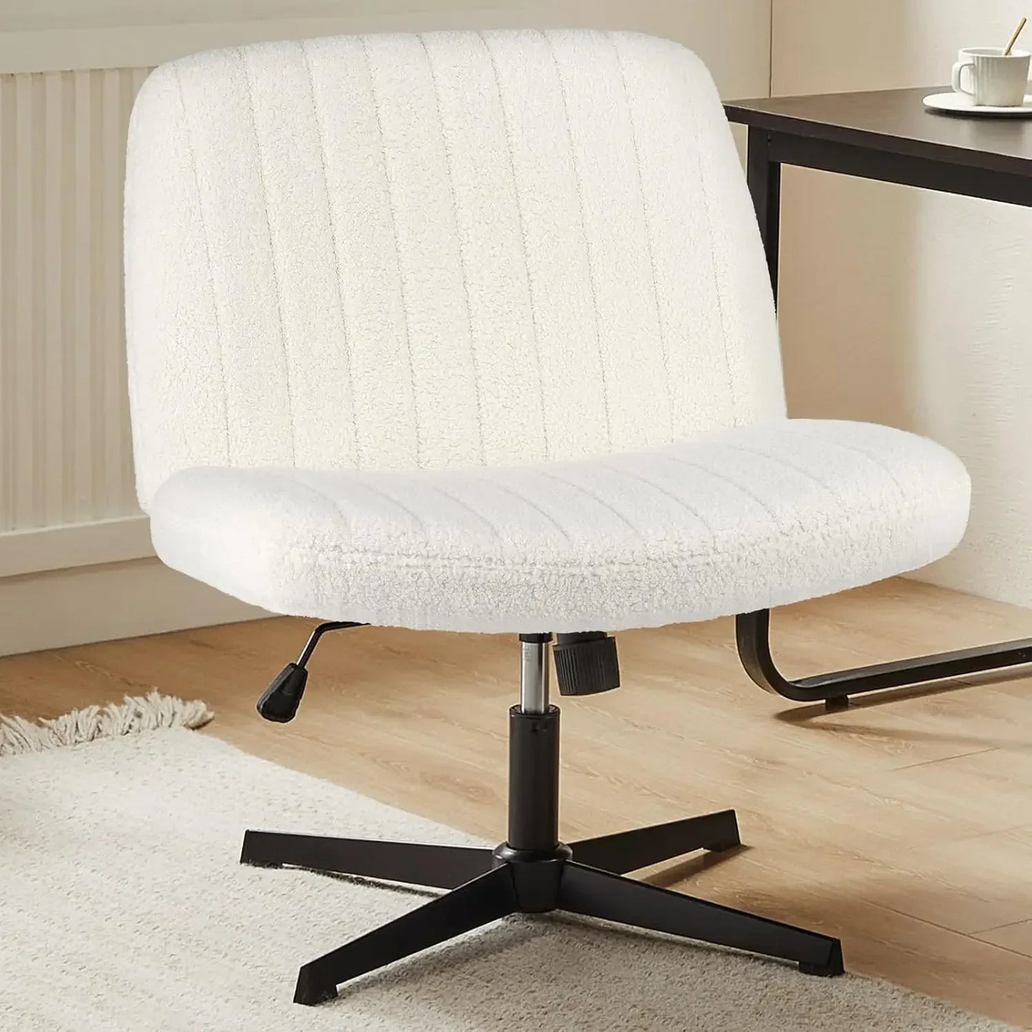 ECUADOR Sweetcrispy Criss Cross Armless Office Chair - Adjustable Height - 5.2" W