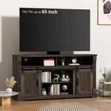 JOSE Farmhouse TV Stand with Barn Doors - 58" W