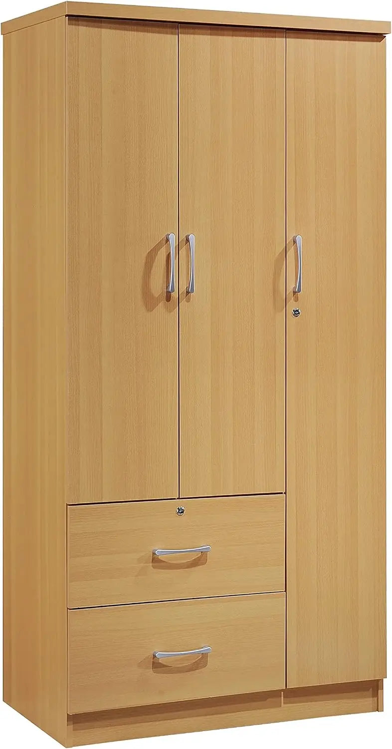 RENATA MetroForm 3-Door Modern Wardrobe Cabinet