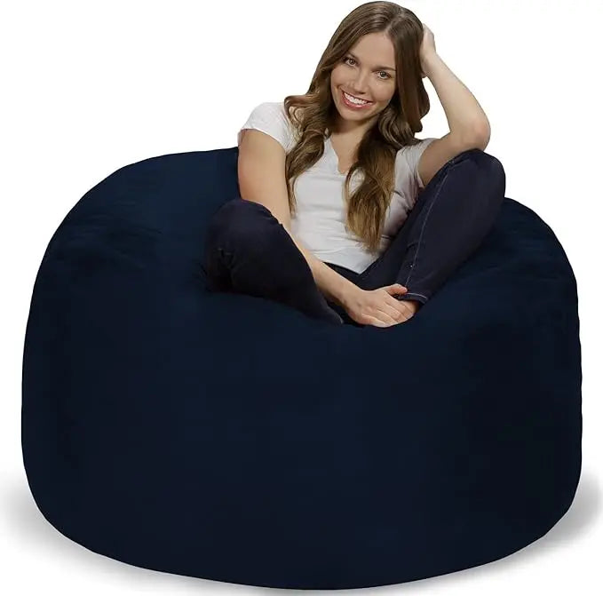 ELORA ChillZen 4FT Microfiber Bean Bag Chair – Memory Foam Lounge Seat | 48'' W
