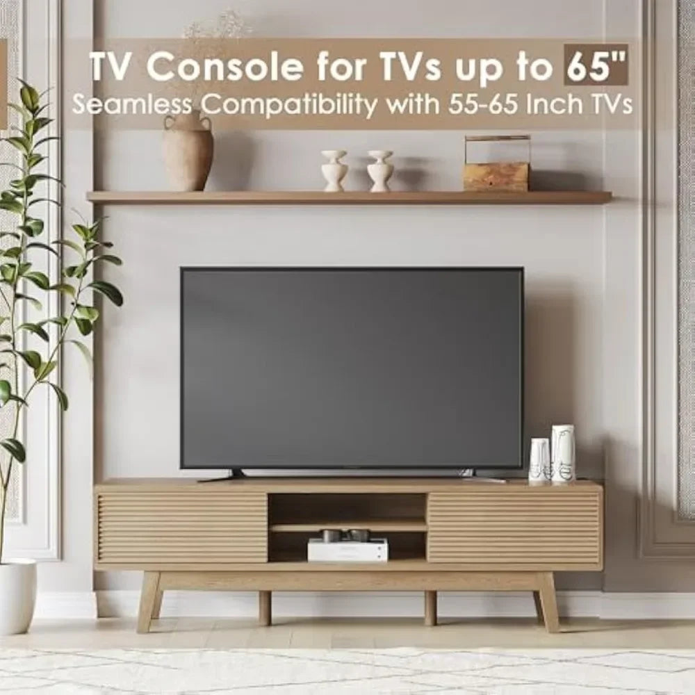 CHARLES Mid-Century Modern TV Console 59"W