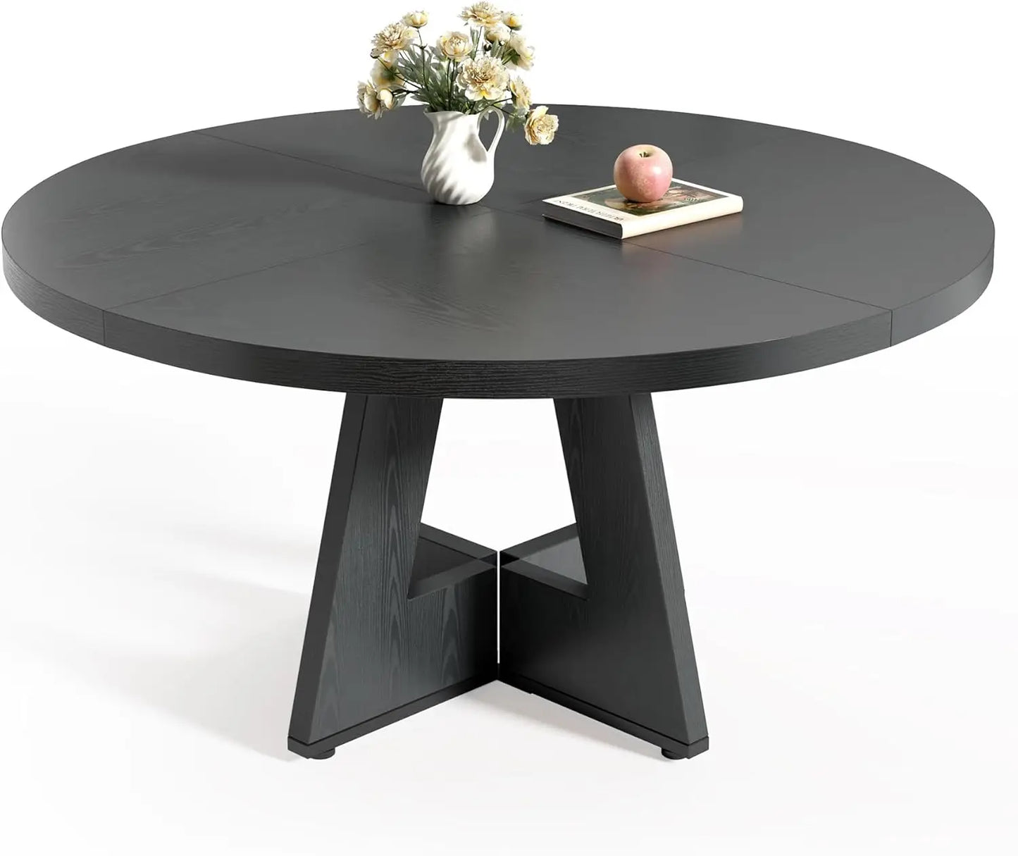 ISABELLA Modern Farmhouse Round Dining Table – 47.24"W