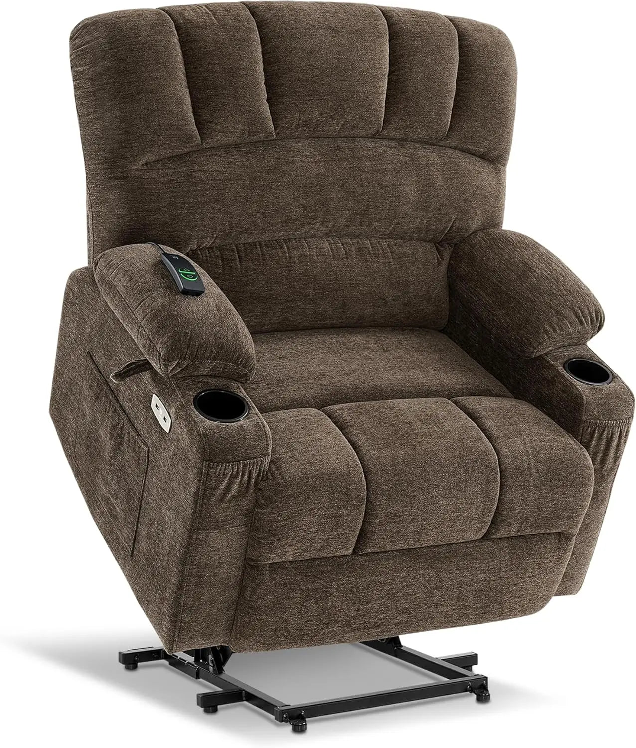 MELANIE Large Power Lift Recliner Chair Sofa with Massage and Heat for Big – 41.7" W