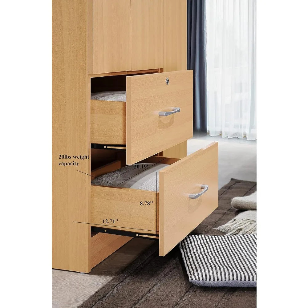 RENATA MetroForm 3-Door Modern Wardrobe Cabinet
