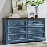 SHILOH Wide Wood Dresser with Large Drawers & Bar Handles – Modern Storage Chest