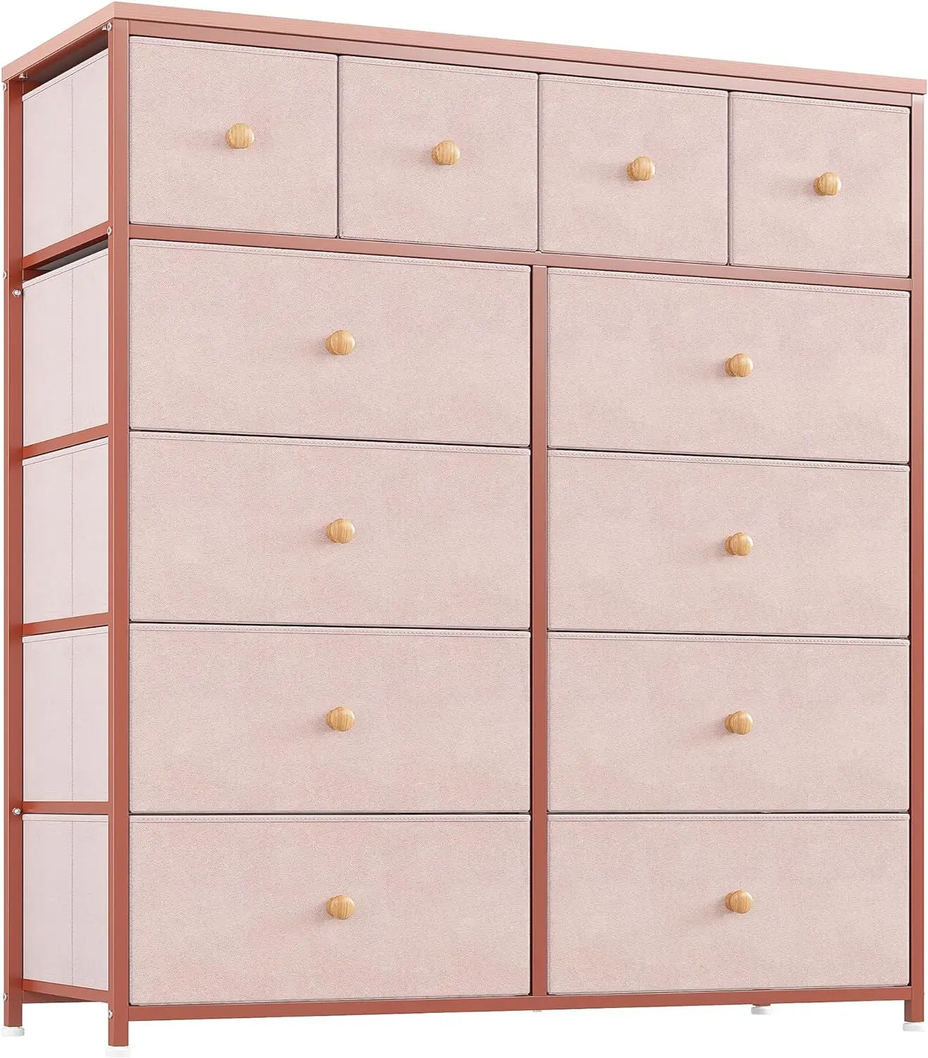 DIANA Minimalist Fabric 12-Drawer Dresser - Modern Storage Chest - 41" Wide