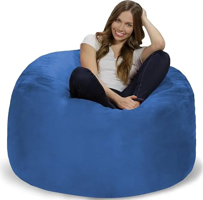 ELORA ChillZen 4FT Microfiber Bean Bag Chair – Memory Foam Lounge Seat | 48'' W