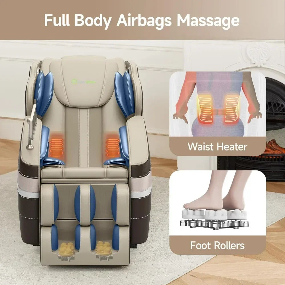 NAOMI Minimalist Modern Full Body Massage Chair– 27.6" W