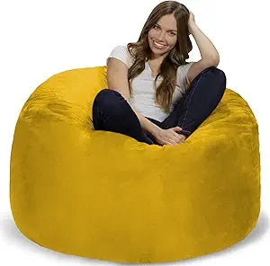 ELORA ChillZen 4FT Microfiber Bean Bag Chair – Memory Foam Lounge Seat | 48'' W
