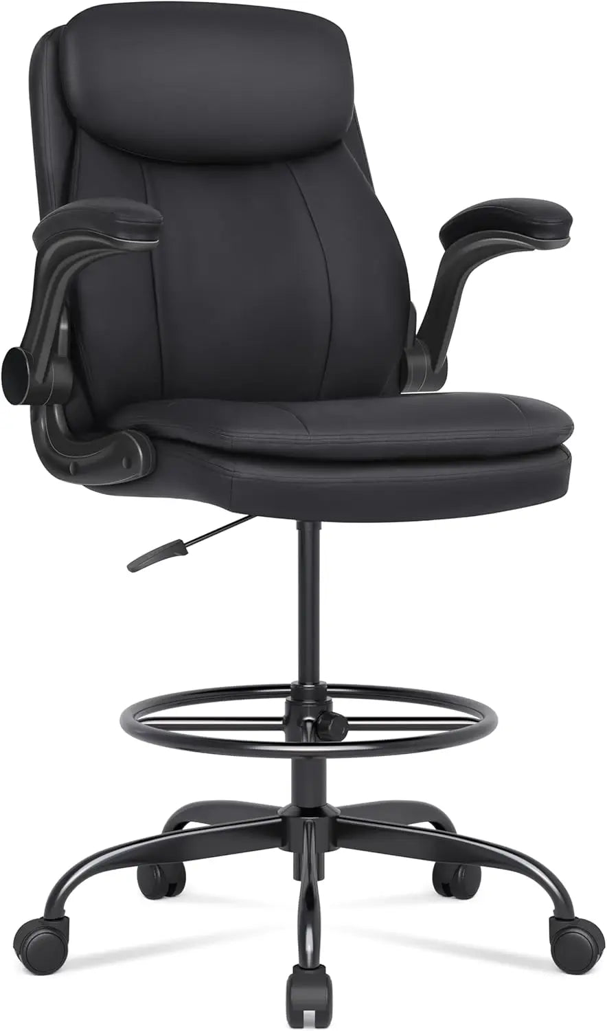 TEMBERG Drafting Chair for Standing Desk with Adjustable Height & Flip-Up Armrests-25.43"W
