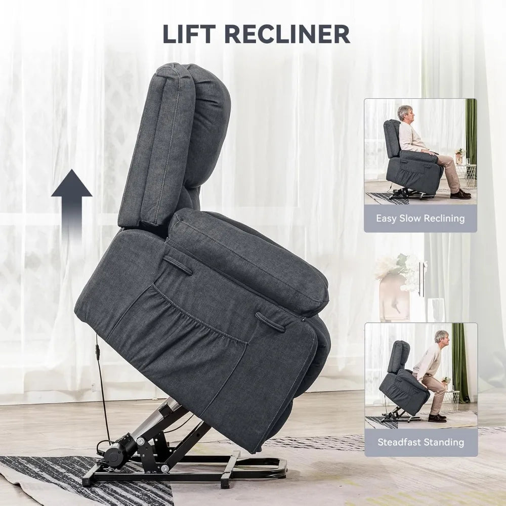 LUIS Power Lift Recliner Chair for Elderly-32.5" W