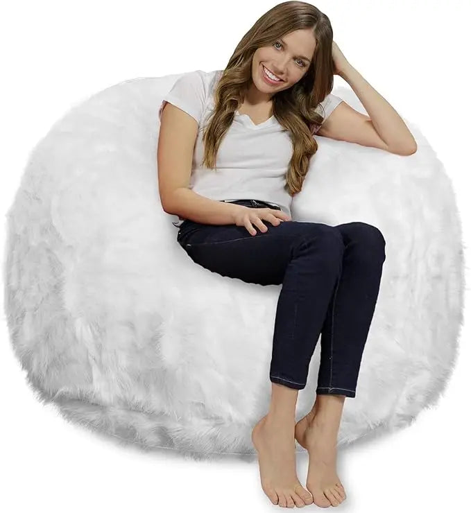 ELORA ChillZen 4FT Microfiber Bean Bag Chair – Memory Foam Lounge Seat | 48'' W