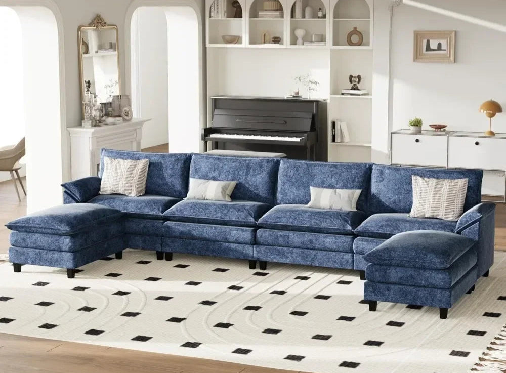 PIPER Minimalist Modern Modular U-Shaped Sectional Sofa – 79.53'' W