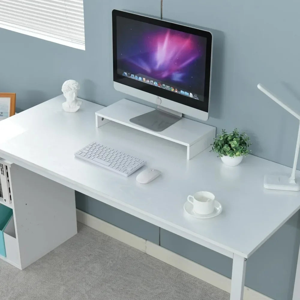 SARAH Modura L-Shape Reversible Computer Desk – Office Desk – 55″ Width