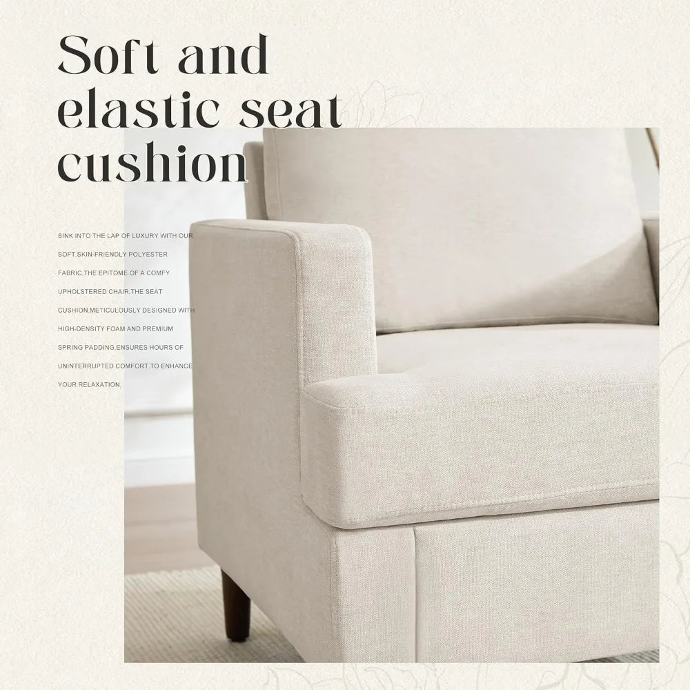 TRINITY Wenlor Mid-Century Modern Accent Armchair -30"W
