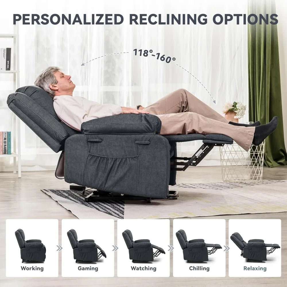 LUIS Power Lift Recliner Chair for Elderly-32.5" W