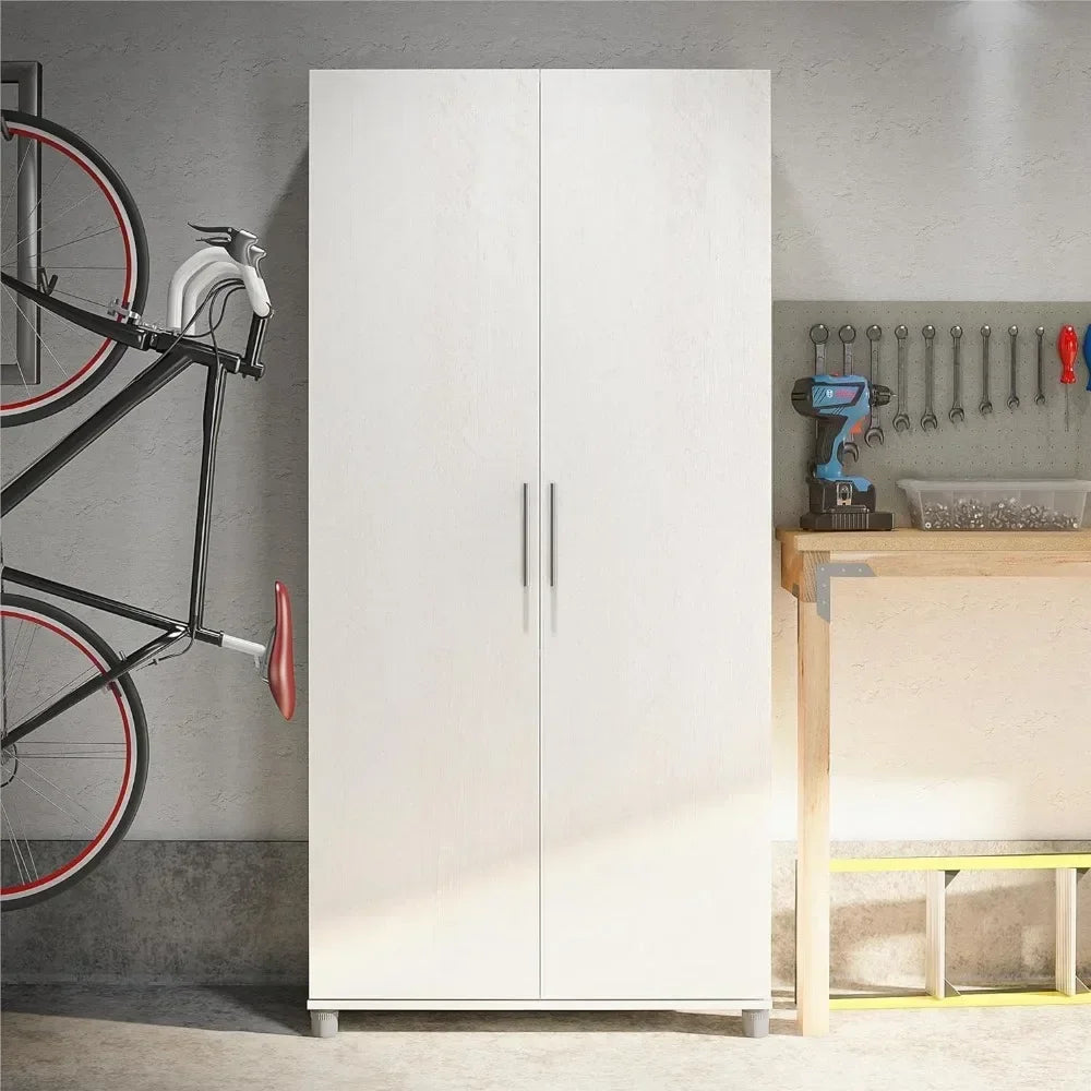 ALAYA Camberly Modern Utility Storage Wardrobe Cabinet - 35.68"W
